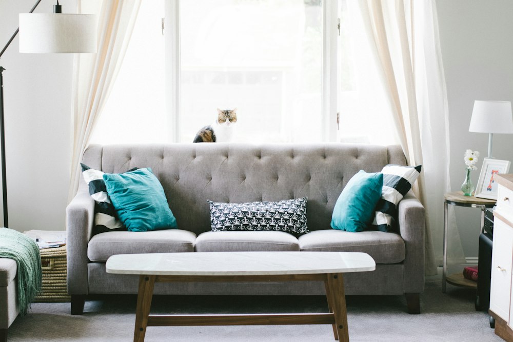 Architectural Series Modular Sectional Sofa in Ivory White